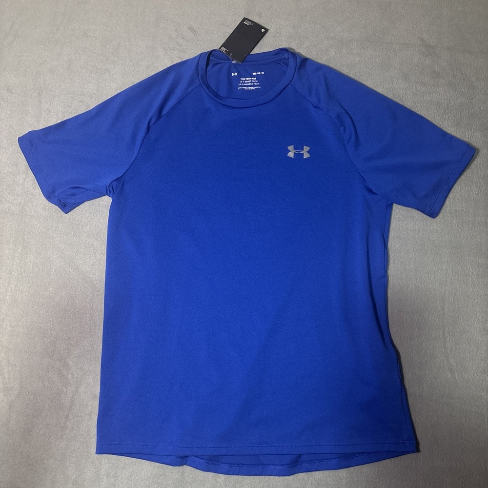 Under Armour The Tech Tee Blue Tee Shirt Size M. NWT